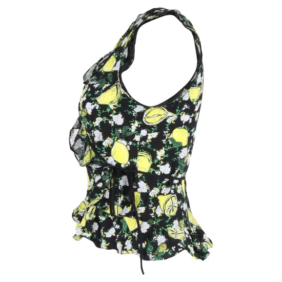 Diane von Furstenberg Peona Wickelbluse mit Zitronenmuster aus mehrfarbiger Seide - Image 2