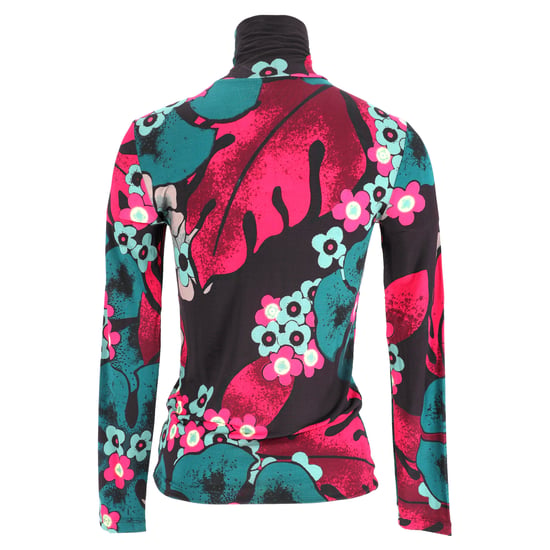 Dries Van Noten Langarmshirt mit Rollkragen und Blumenmuster aus mehrfarbigem Viskose - Image 3