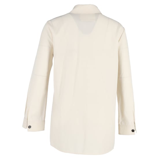 Jil Sander Langarmhemd mit Knopfleiste aus cremefarbener Baumwolle - Image 3
