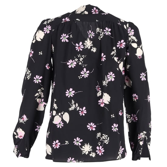 Valentino Bluse aus Crêpe de Chine mit floralem Seidenmuster - Image 3