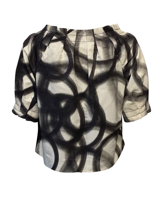 Moschino Günstige und schicke Bluse mit Knopfleiste aus mehrfarbiger Baumwolle - Image 2