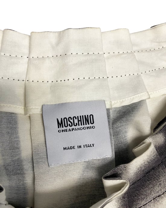 Moschino Günstige und schicke Bluse mit Knopfleiste aus mehrfarbiger Baumwolle - Image 4