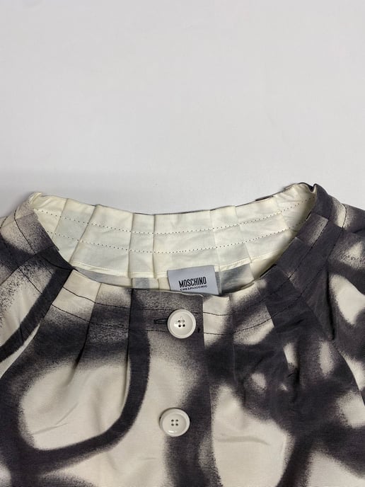 Moschino Günstige und schicke Bluse mit Knopfleiste aus mehrfarbiger Baumwolle - Image 5