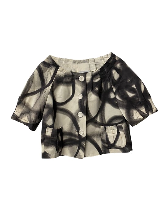 Moschino Günstige und schicke Bluse mit Knopfleiste aus mehrfarbiger Baumwolle - Image 6