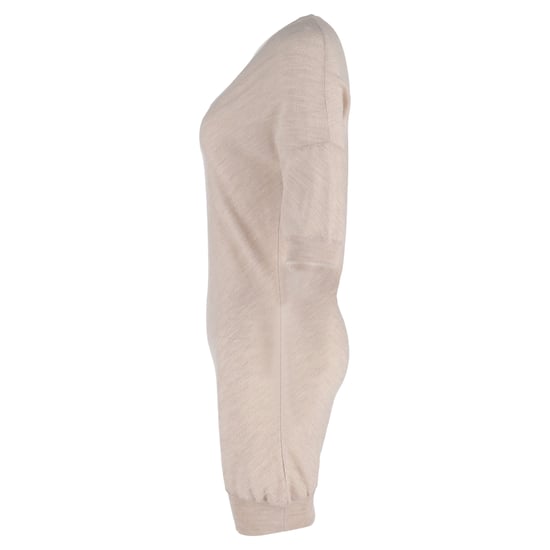 Chloé Minikleid mit V-Ausschnitt aus beigefarbenem Leinen - Image 2