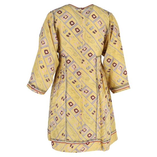 Isabel Marant Thurman bedrucktes Minikleid aus gelber Seide - Image 3