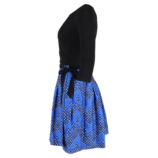 Diane von Furstenberg bedrucktes Mini-Wickelkleid aus mehrfarbiger Wolle - Image 2