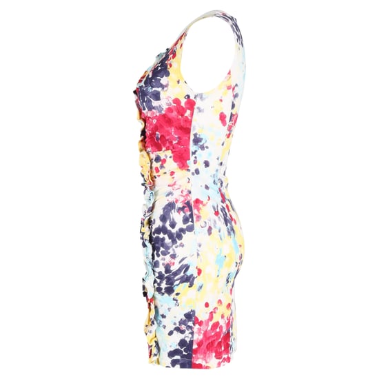Love Moschino Minikleid mit Print und Rüschenbesatz aus mehrfarbiger Baumwolle - Image 2