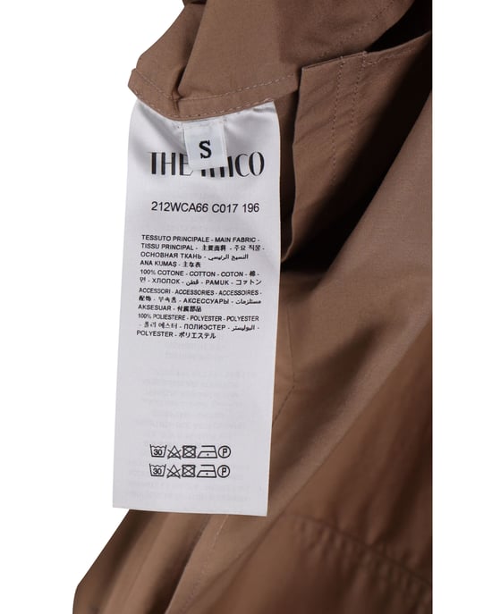 Das Attico Dakota Minikleid aus brauner Baumwolle - Image 5