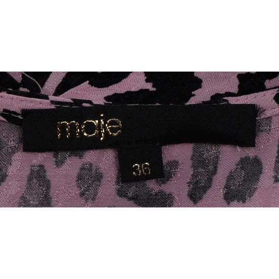 Maje Minikleid mit Tiermuster in Multicolor Cupro - Image 3