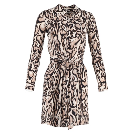 Diane von Furstenberg Taya Leopard Zug-Kleid in Tiermotiv-Seide - Image 1