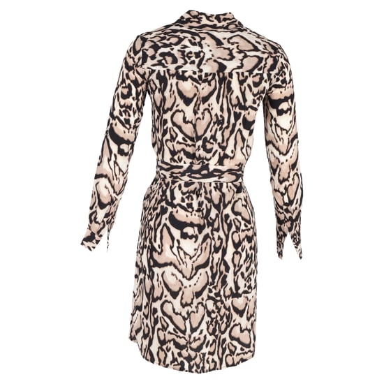 Diane von Furstenberg Taya Leopard Zug-Kleid in Tiermotiv-Seide - Image 3