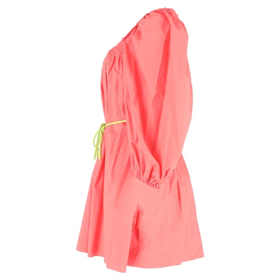 Zimmermann Nina Plissiertes Minikleid mit Raffungen aus korallenfarbener Baumwolle - Image 2