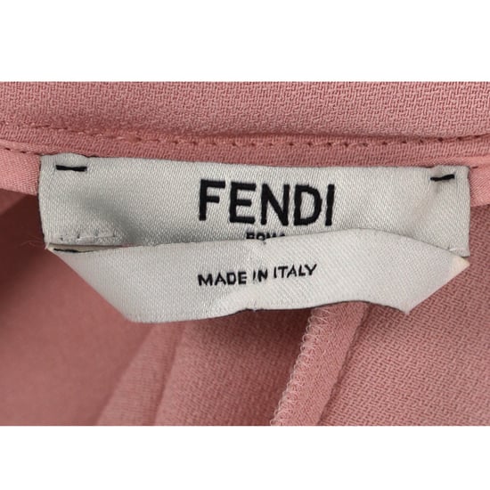 Fendi Minikleid mit Rollkragen und Rüschenärmeln aus rosa Viskose - Image 4