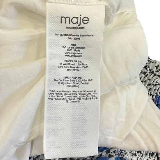 Maje Minikleid mit Print und langen Ärmeln aus mehrfarbigem Polyester - Image 6