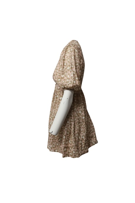 Zimmermann Carnaby Minikleid mit Raffungen aus Leinen mit Animal-Print - Image 3