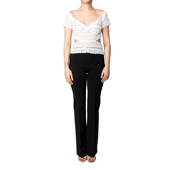 Weißes Cut-out-Top von Gianfranco Ferré – 90er Jahre - Image 4