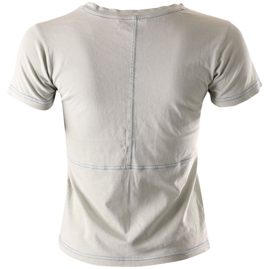 Acne Studios T-Shirt mit Markenstickerei aus hellgrüner Baumwolle - Image 3