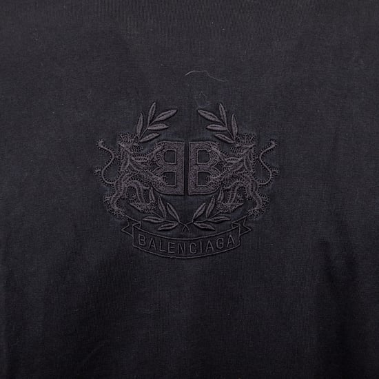 Balenciaga T-Shirt mit Löwenlorbeer-Stickerei – 20er Jahre - Image 3