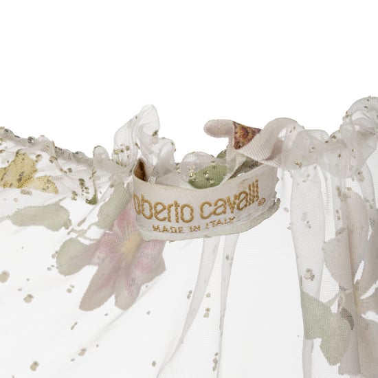 Roberto Cavalli Transparentes Blusentop mit Blumenmuster – 90er Jahre - Image 5