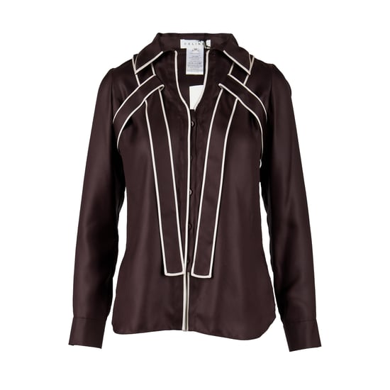 Celine Kontrast-Top mit Kragen – 10er - Image 1