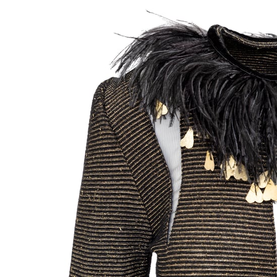 Valentino Boutique Top mit Federbesatz – 80er Jahre - Image 6