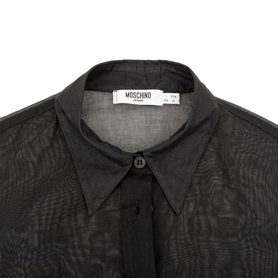 Moschino Jeans Transparentes Baumwollhemd - 10er Jahre - Image 3
