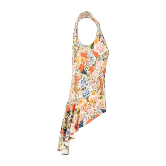Alexander McQueen Floral Kaleidoscope Peplum Top - 2010er Jahre - Image 3
