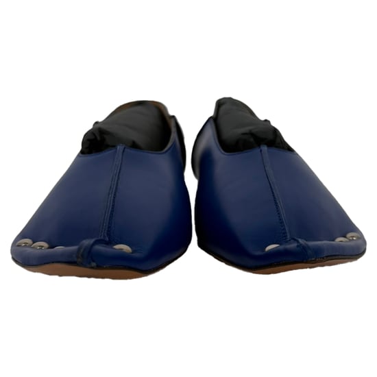 Marni Nieten-Ballerinas aus blauer Leder - Image 2