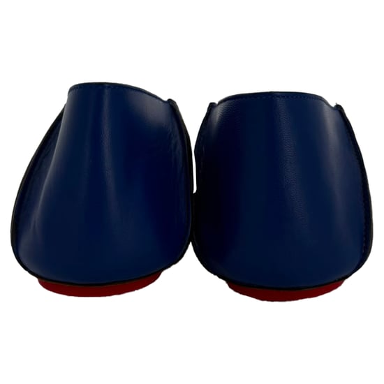 Marni Nieten-Ballerinas aus blauer Leder - Image 5