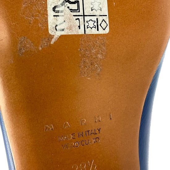 Marni Nieten-Ballerinas aus blauer Leder - Image 6