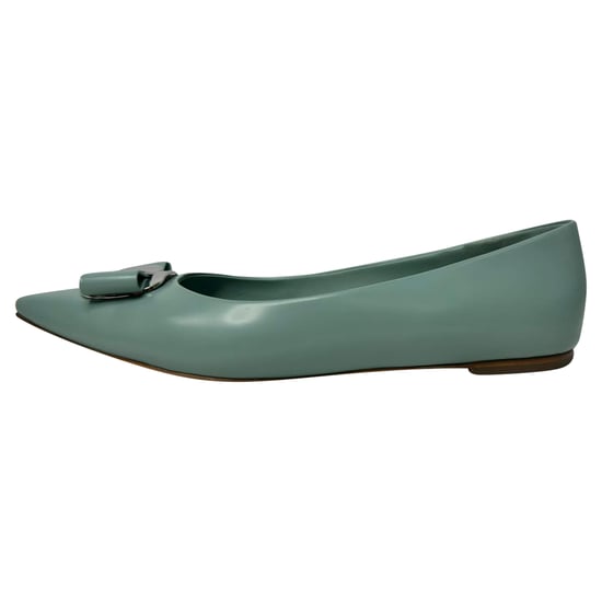 Salvatore Ferragamo Neue Vara Ballerinas aus grünem Lammleder - Image 4