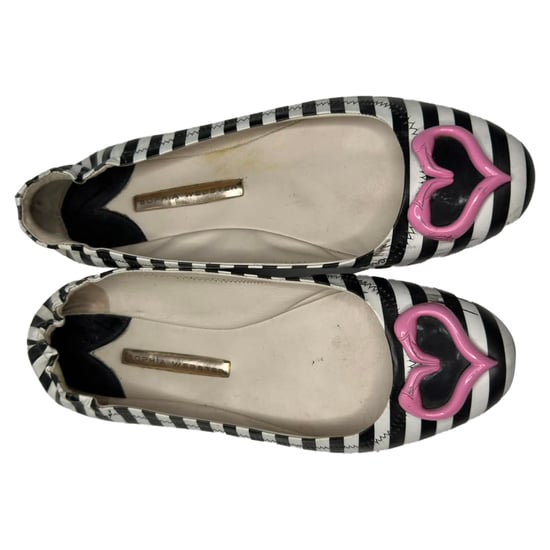 Sophia Webster Miami Gestreifte Ballerinas aus mehrfarbigem Leder - Image 5