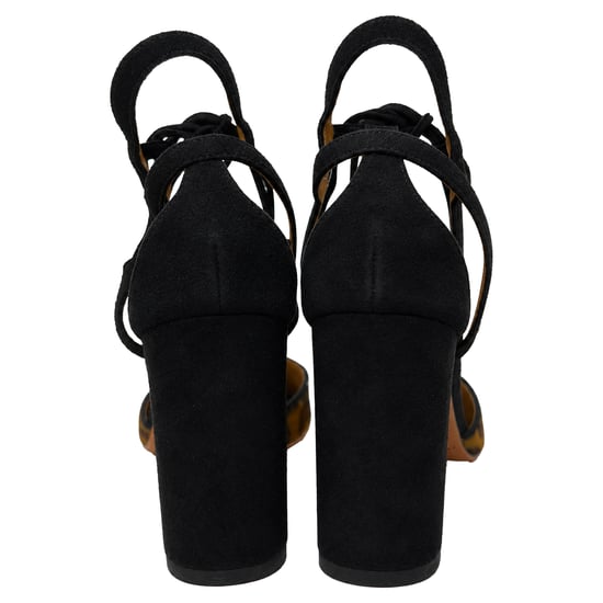 Aquazzura Austin Schnürsandalen aus Wildleder im Tierprint - Image 3