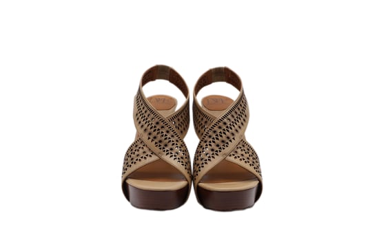 Diane von Furstenberg Zoe Plateau-Sandalen aus braunem Leder - Image 2
