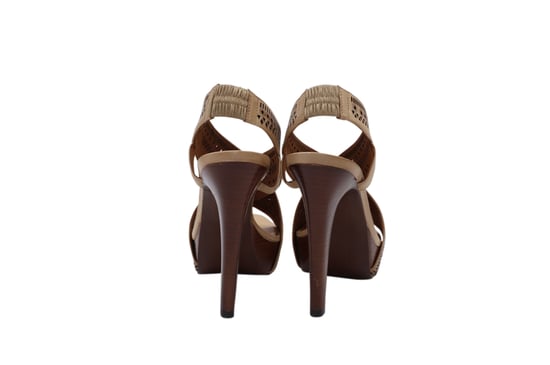 Diane von Furstenberg Zoe Plateau-Sandalen aus braunem Leder - Image 3