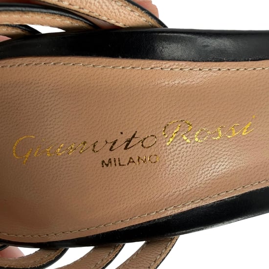 Gianvito Rossi PVC Eingekäfigte Riemchenpumps aus schwarzem Leder - Image 2