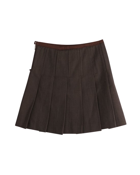 Marc Jacobs Faltenrock aus brauner Wolle - Image 2