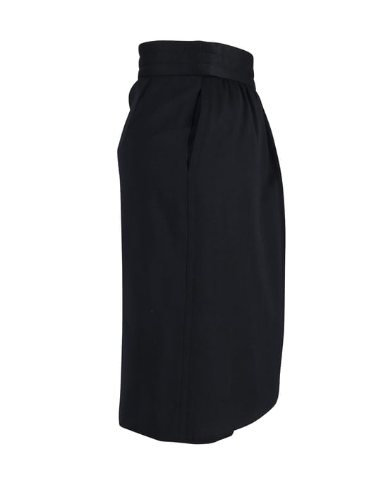 Escada Wickelrock Midi aus schwarzer Wolle - Image 2