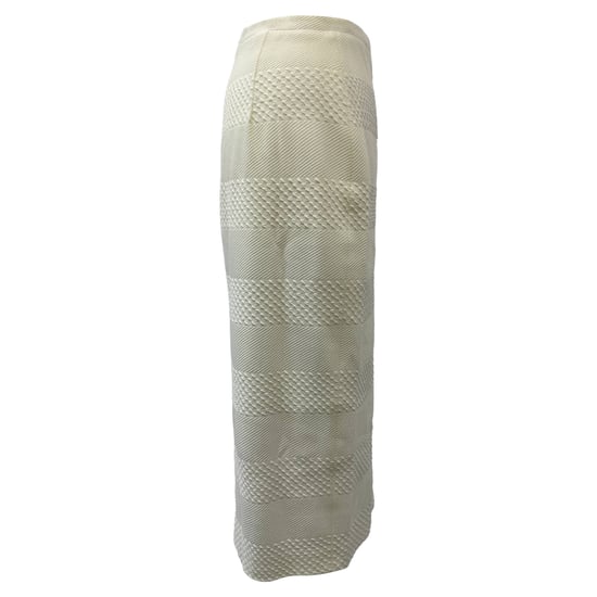Iris & Ink strukturierter Midirock aus cremefarbenem Polyester - Image 2