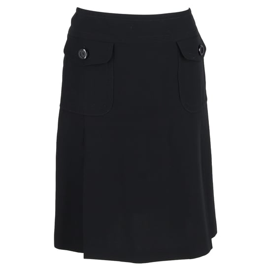 Max Mara knielanger Rock aus schwarzem Polyester - Image 1