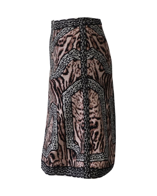 Herve Leger ausgestellter Rock aus mehrfarbigem Polyester - Image 2