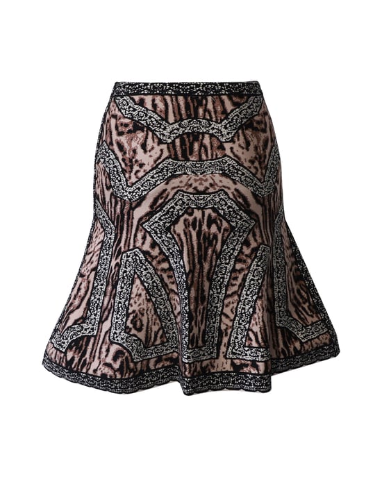 Herve Leger ausgestellter Rock aus mehrfarbigem Polyester - Image 3