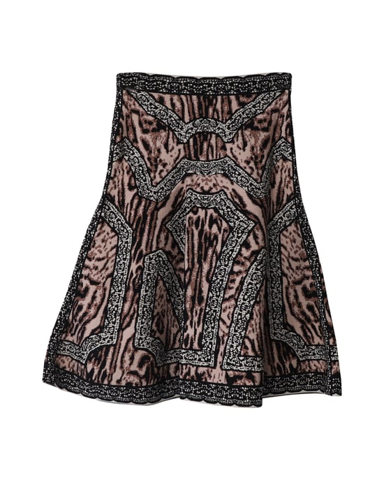 Herve Leger ausgestellter Rock aus mehrfarbigem Polyester - Image 4