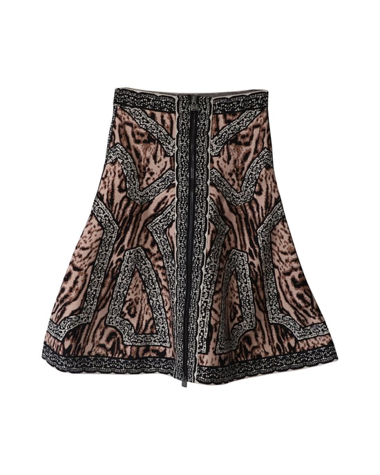 Herve Leger ausgestellter Rock aus mehrfarbigem Polyester - Image 5