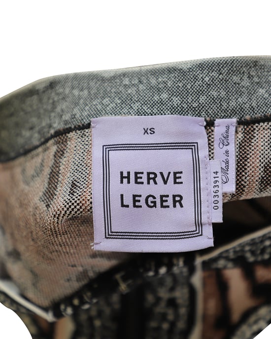 Herve Leger ausgestellter Rock aus mehrfarbigem Polyester - Image 6