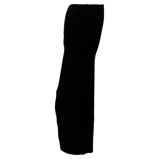 Rick Owens Drapierter asymmetrischer Midirock aus schwarzer Viskose - Image 3