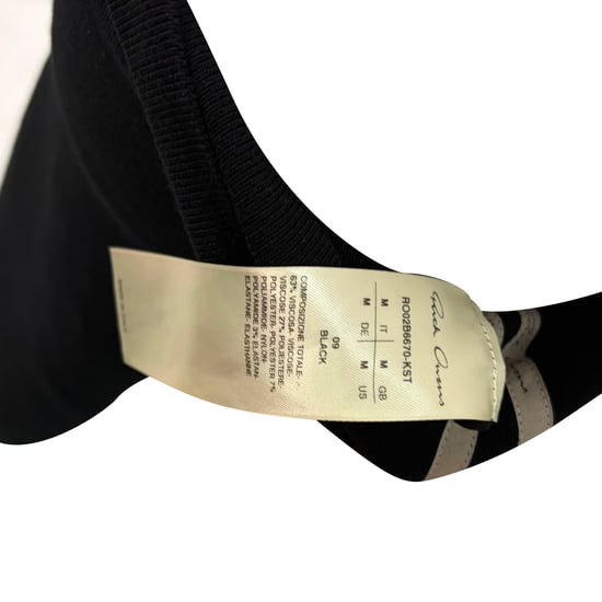 Rick Owens Drapierter asymmetrischer Midirock aus schwarzer Viskose - Image 5