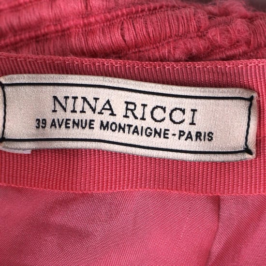 Nina Ricci Bleistiftrock in Knielänge aus rosa Wolle mit Strukturmuster - Image 4