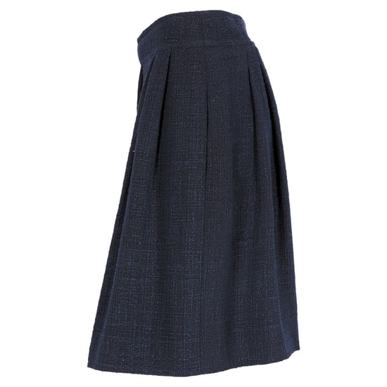 Knielanger Rock von Chanel aus marineblauer Baumwolle - Image 2